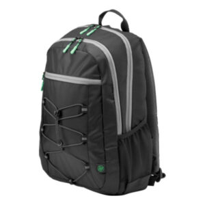 The HP 15.6" Active Backpack is a durable and stylish companion for your active lifestyle. With a padded laptop compartment, water-resistant material, and comfortable straps, it offers secure and comfortable storage for your essentials. The backpack's multiple pockets provide ample organization, while the black and mint green design adds a touch of personality.