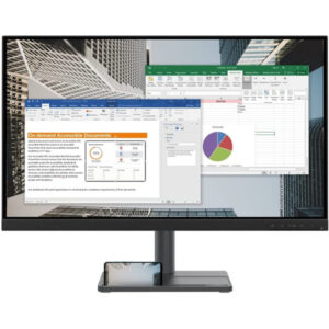 Lenovo L27e-30 27" FHD Monitor, Raven Black Color, Connectivity : 1 VGA, 1 HDMI 1.4 - 66BEKAC2AE