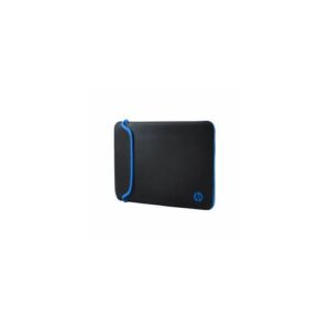 The HP Black/Blue Neoprene Sleeve is a slim and lightweight laptop case designed to protect your 15.6-inch device from scratches, bumps, and spills.